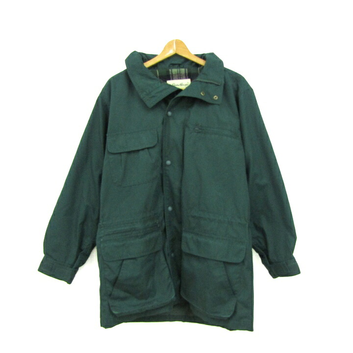 【39%OFFクーポン配布中 7/19 20:00~7/26 01:59】Eddie Bauer エディー・バウアー マウンテンパーカー ジャケット ブルゾン ブランド アウター メンズ S/Pサイズ グリーン 【中古】|barce