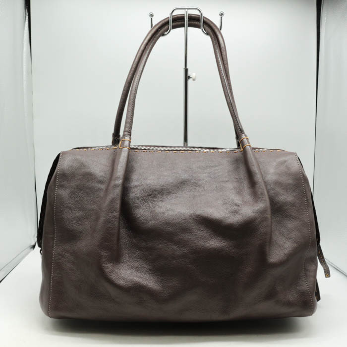 【39%OFFクーポン配布中 7/19 20:00~7/26 01:59】PELLE BORSA ペレボルサ ショルダーバッグ レザー 鞄 カバン ブランド レディース ブラウン 【中古】|barce