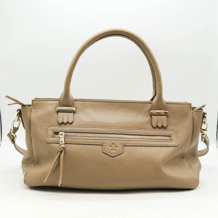 ROMEO GIGLI ロメオジリ ハンドバック ショルダーバッグ なめし革 2way 鞄 鞄 ブランド名 レディース ベージュ 【中古】