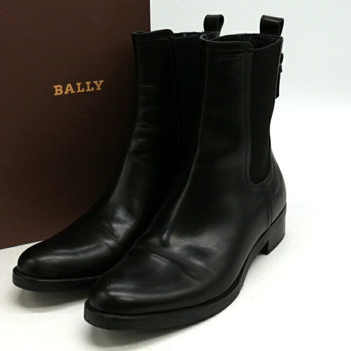【39%OFFクーポン配布中 7/19 20:00~7/26 01:59】BALLY バリー サイドゴアブーツ シューズ ブランド 靴 イタリア製 黒 レディース 36サイズ ブラック 【中古】|barce