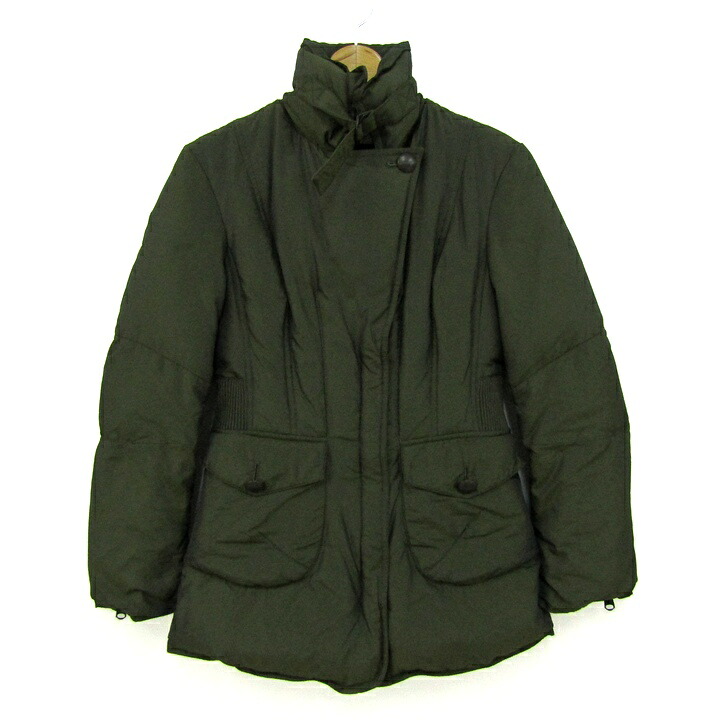 【39%OFFクーポン配布中 7/19 20:00~7/26 01:59】Max&Co. マックスアンドコー 中綿ジャケット ジャンパー アウター レディース USA4サイズ カーキ 【中古】|barce