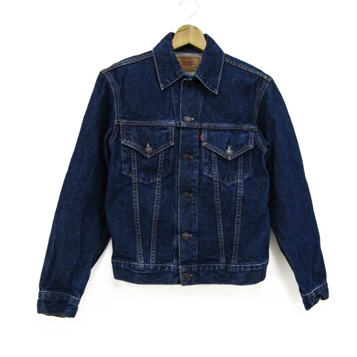 【39%OFFクーポン配布中 7/19 20:00~7/26 01:59】Levi's リーバイス 紙パッチ70505 ヴィンテージ デニムジャケット Gジャン アウター レディース 36サイズ ブルー 【中古】|barce