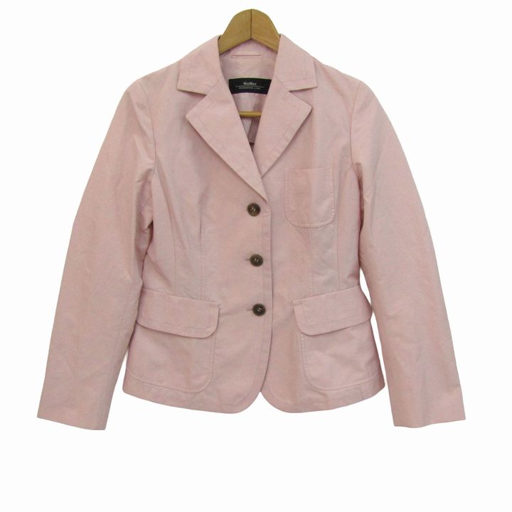 MAX MARA マックスマーラ テーラードジャケット ブランド名 アウター レディース 38大きさ サクラ色 【中古】