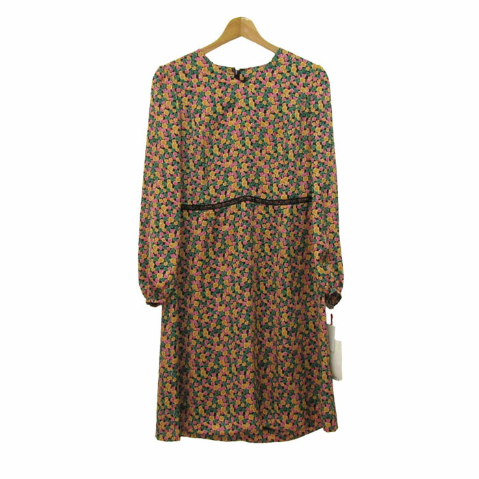 U by ungaro ユーバイウンガロ 衣装 トップス 長袖 花柄 日本製 未当て嵌める品 レディース 40大きさ 黄×緑 【中古】