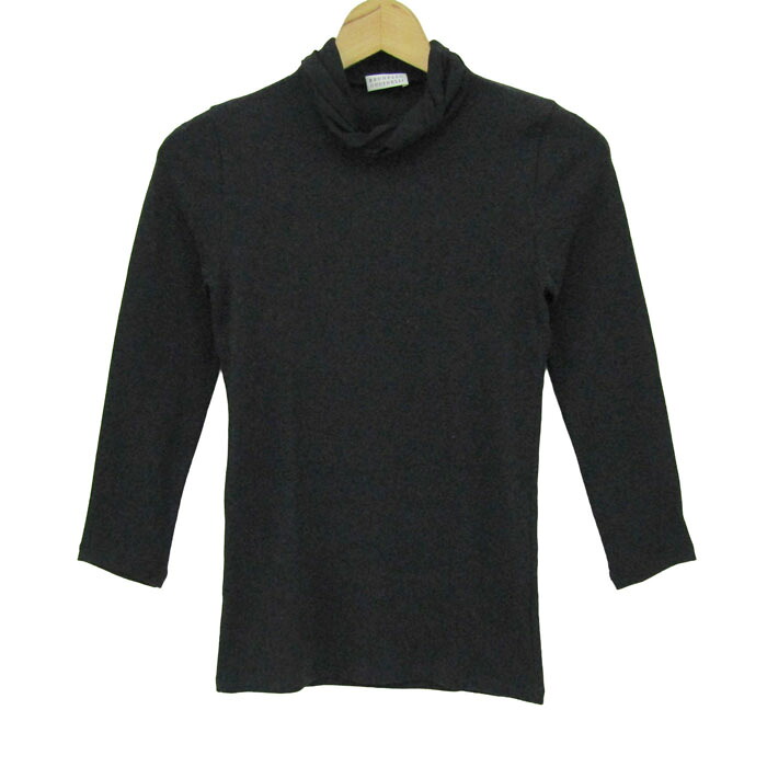 Brunello Cucinelli ブルネロクチネリ ニット トップス 七分袖 レディース Sサイズ ブラック 【中古】|barce