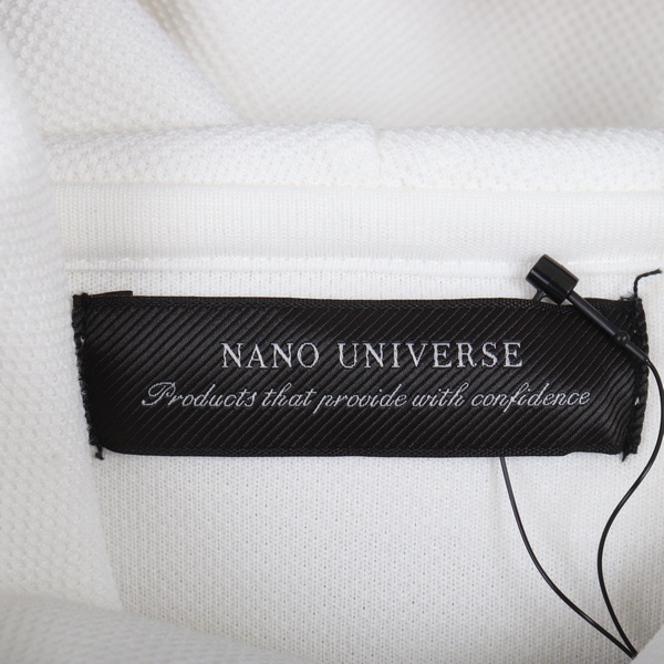 楽天市場 美品 ナノユニバース Nano Universe Xlサイズ 無地 パーカー メンズ 未使用 ホワイト ブランド古着 中古 Barce