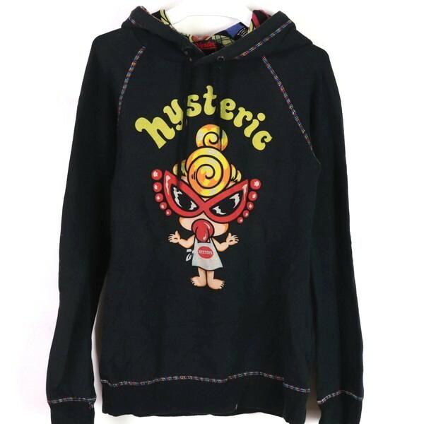 楽天市場 良品 ヒステリックグラマー Hysteric Glamour 140サイズ キャラクター パーカー キッズ 男の子 女の子 フード プルオーバー ブラック ブランド古着 中古 Barce