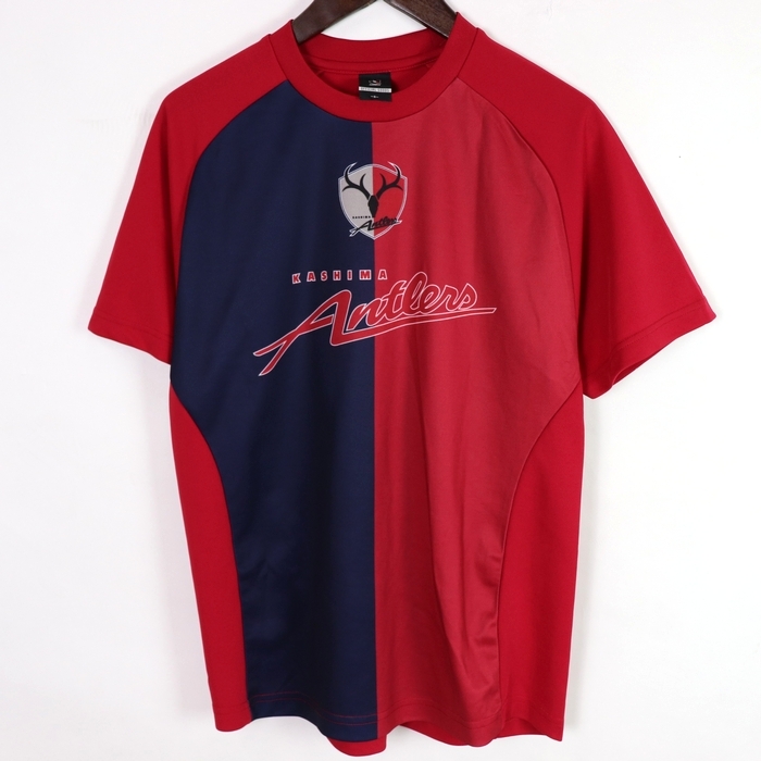 楽天市場 良品 Jリーグ J League Sサイズ ロゴ Tシャツ メンズ 半袖 ロゴ 鹿島アントラーズ サッカー スポーツ Shibasaki 10番 レッド ブランド古着 中古 Barce