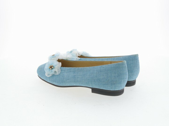 teal ballet shoes