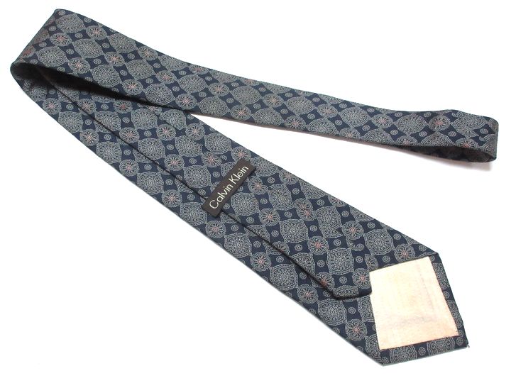 4天限定最大50%off&点数两倍calvin klein ck总花纹名牌旧衣服领带
