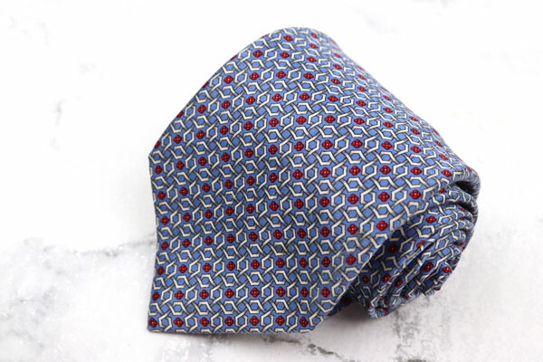 即納 最大半額 ジリー Zilli 世界最高峰ブランド 花柄 チャーム シルク ハンドメイド 総柄 ブルー シルク ブランド ネクタイ 中古 良品 最新コレックション Www Nripost Com