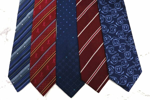 楽天市場 ディズニー Disney ストライプ柄 キャラクター柄 5点セット まとめ ブランド ネクタイ 送料無料 中古 美品 Barce