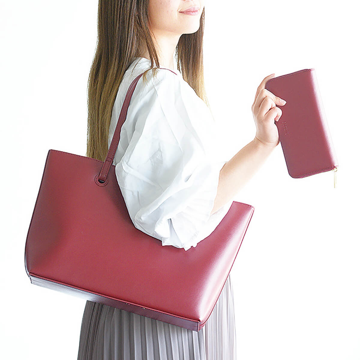 楽天市場 Barcos スムースレザートートバッグ 財布 ノーブルセット レディース 全3色 Onesize バルコス プレミアムコレクション 贈り物 プレゼント バルコス公式ショップ楽天市場店