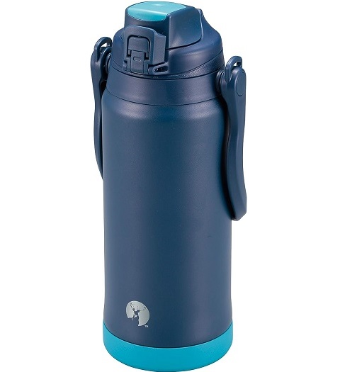 水筒 2.3L HD ウォータージャグ 2300ml ネイビー UE-3501 真空断熱 スポーツドリンク対応 大容量 ボトル 保冷専用 キャプテンスタッグ