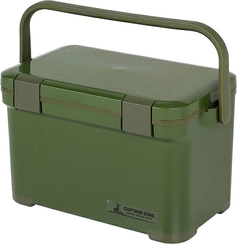 クーラーボックス 20L 保冷 ジャングルクーラー オリーブ UE-85 大型 大きい クーラーBOX ショルダーベルト付 キャンプ バーベキュー キャプテンスタッグ 同梱不可