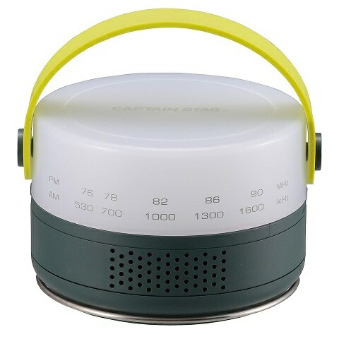 ランタンラジオ CAPTAIN STAG × aiwa UK-4062 防災 ライト 停電 ラジオ LEDランタン 電池式 コンパクト キャンプ 地震 災害対策 キャプテンスタッグ