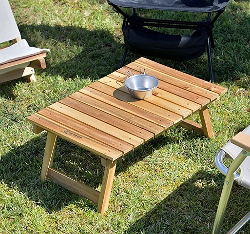楽天市場】アウトドアテーブル 木製 FD ローテーブル 幅90cm CS 