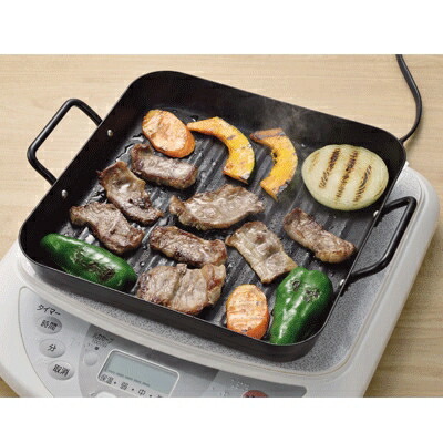 楽天市場】鉄板 IH対応 グリルプレート 24×24cm フラット 鉄鋳物製