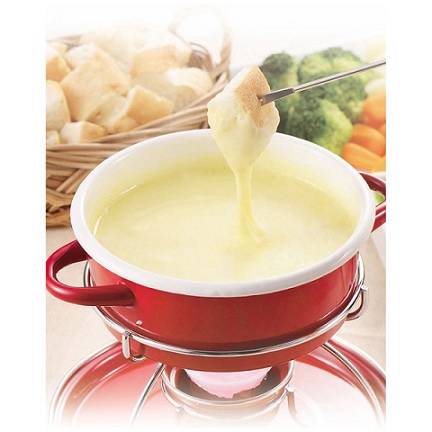 市場 チーズフォンデュ リトルリッチ パール金属 チョコレートフォンデュ 鍋 ホーローミニフォンデュ鍋セット D 312