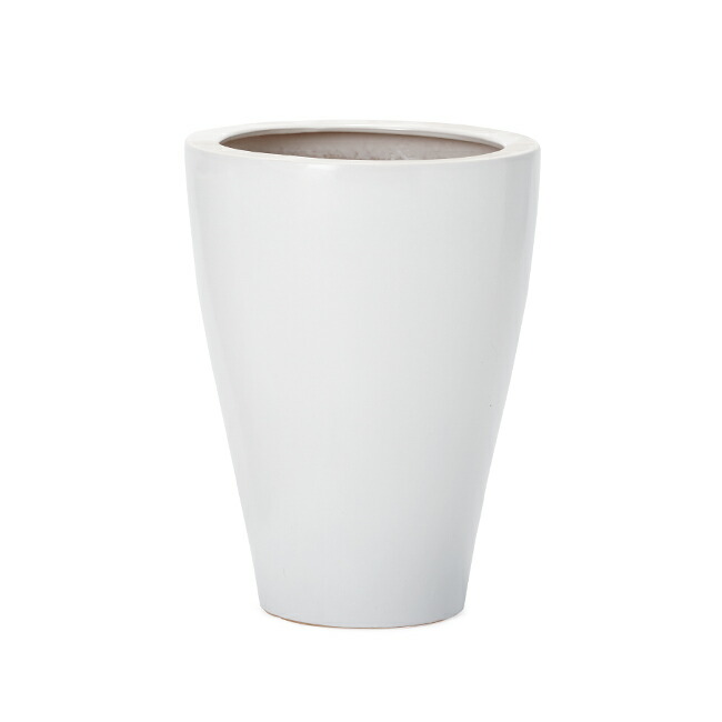 楽天市場】ルッカ PR6 白マット Mサイズ ≪植木鉢 おしゃれ 陶器鉢 白