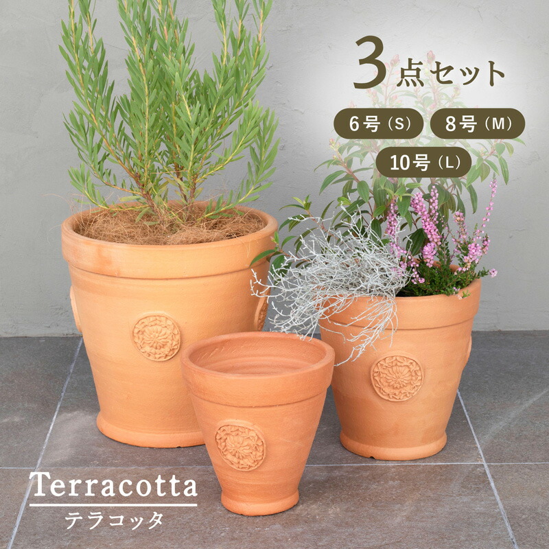 楽天市場】PJロングトム 3点セット ≪植木鉢 おしゃれ 寄せ植え 陶器