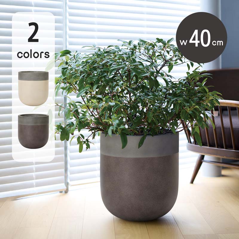 楽天市場】ファイバーストーン カプリ 46 白ツヤ ≪おしゃれな植木鉢 