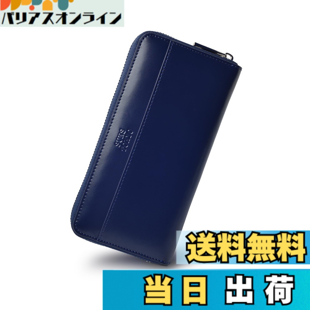 【貨物輸送無料】[SUNS TOKYO]本革メンズ長金入れ 大静電容量 歌留多13枚 金入れ 釣り銭入れ 牛皮 コインケース YKKチャック 男女兼用 ラウンド金入れ米国海軍