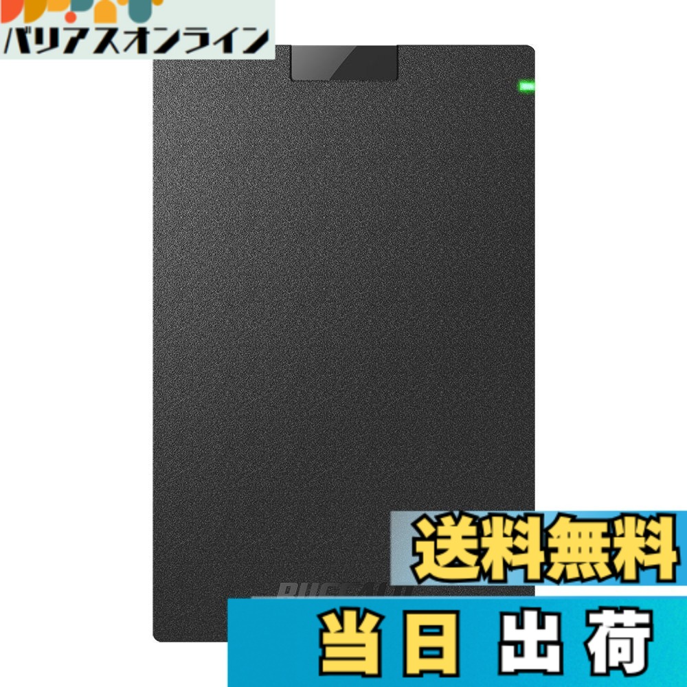 【貨物輸送無料】BUFFALO USB3.1(Gen.1)相応う 携帯型HDD 標準尺度ひな形 固定ディスク-PCGU3-A続きもの 色：黒いこと、大きさ：2.0結核症