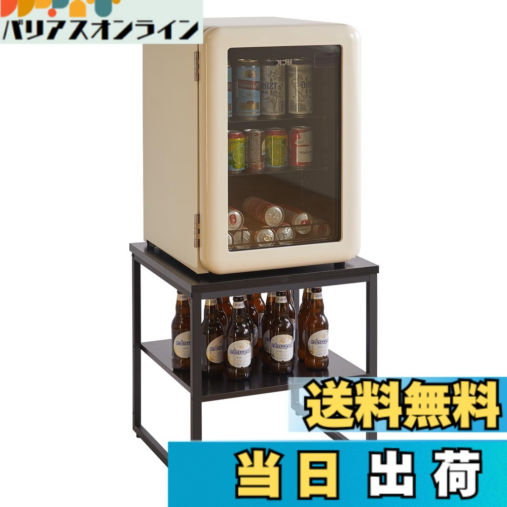 【貨物輸送無料】Aibiju サイドテーブル 四角四面 電気冷蔵庫仕合わせ 色：黒いこと、大きさ：抽き出しなし