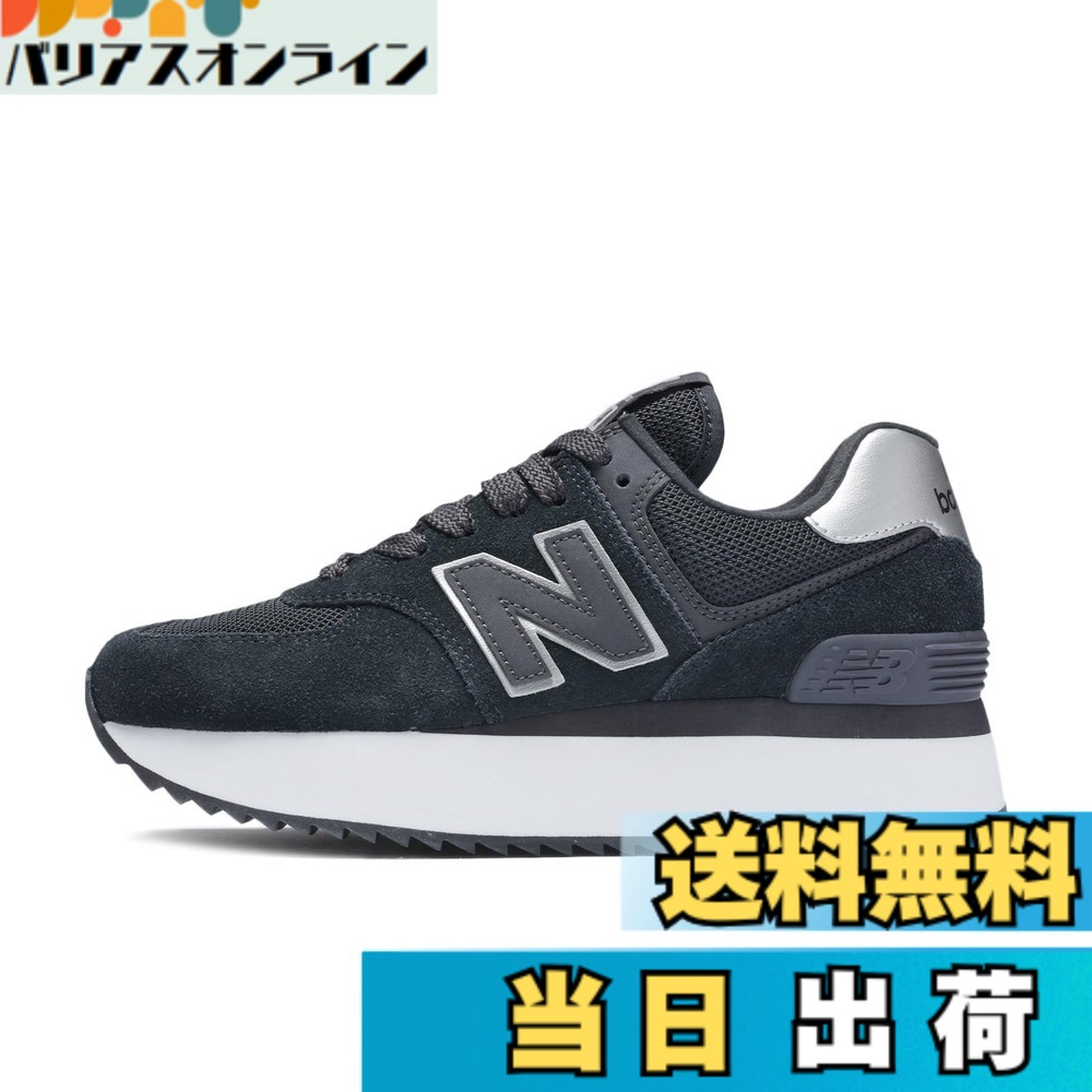 【送料無料】new balance(ニューバランス) レディース WL574Z 574+ 厚底 現行モデル レディーススニーカー 色：NJ(BLACK)、サイズ：23.5 cm B