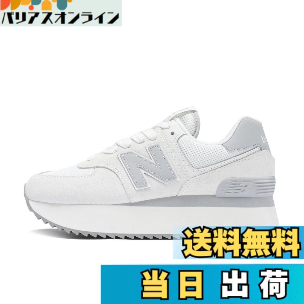 【送料無料】new balance(ニューバランス) レディース WL574Z 574+ 厚底 現行モデル レディーススニーカー 色：JP(OFF WHITE )、サイズ：24.5 cm B