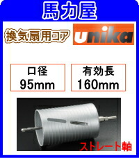 ユニカ(ｕｎｉｋａ) 換気扇用コア 95mm ストレート軸 ＦＡＮタイプ [BZ-FAN95ST]