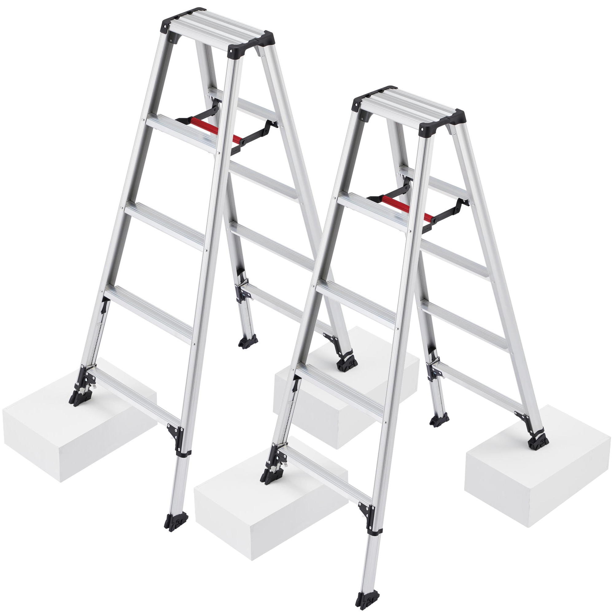 【台数特価】長谷川工業(Hasegawa) アルミ合金製専用脚立 RZS 脚軽伸縮タイプ 5段 RZS-15a 2台|馬力屋
