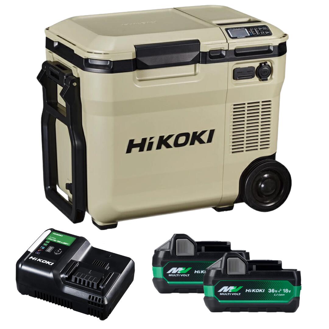 楽天市場】【 セット品 バッテリー付き】HIKOKI コードレス冷温庫 18L 