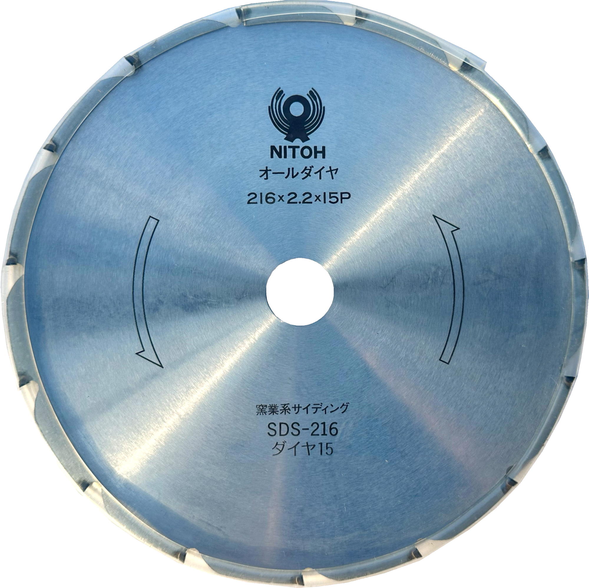 【寸法押さえる】  NITOHチップソー オール金剛石  外径２１６  刃厚２．２  口径２５．４  歯数 １５ 1-12