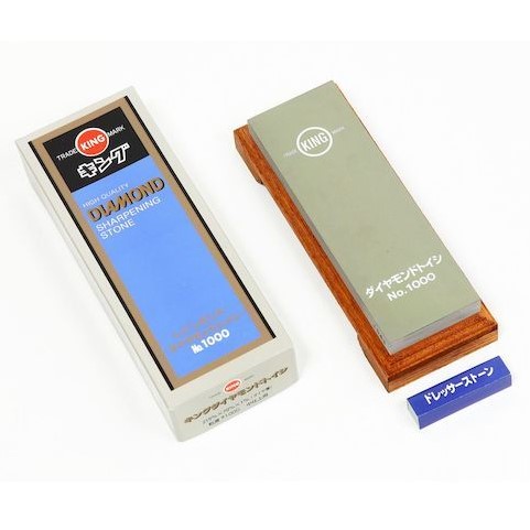 キング砥石 キングダイヤモンドトイシ レヂンタイプ 中仕上げ用 粒・硬度#1000 サイズ215×70×15×1mm|馬力屋