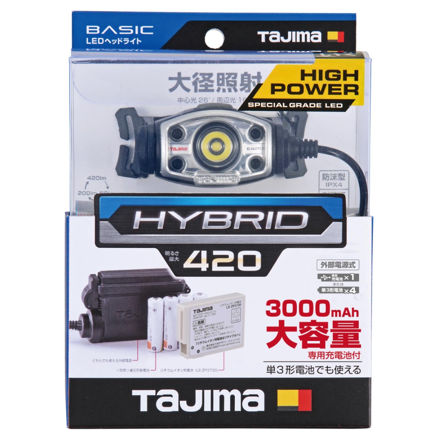 楽天市場】タジマ TAJIMA ヘッドライト KJS ブースト1000lm フラッド