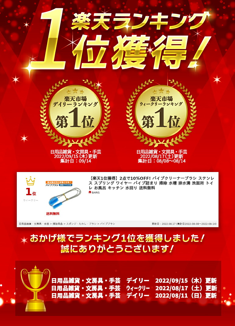 市場 1位獲得 ワイヤー パイプクリーナーブラシ 今だけ2点で10％OFF スプリング ステンレス