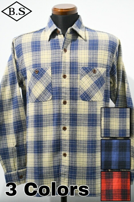 シュガーケーン SUGAR CANE 長袖シャツ SC29358 TWILL CHECK WORK SHIRT