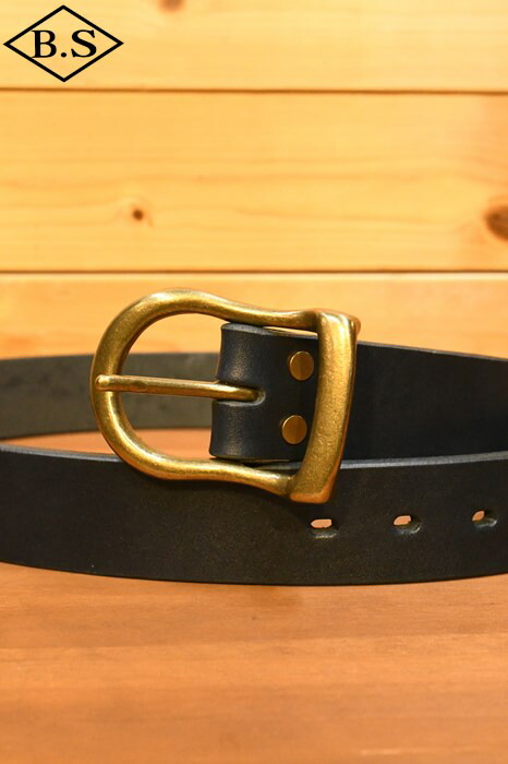 【継続期間押さえる尖んがり5倍】ビッグジョン BIG JOHN 三尺帯 VBLT02 5粍 Leather Belt インディゴ