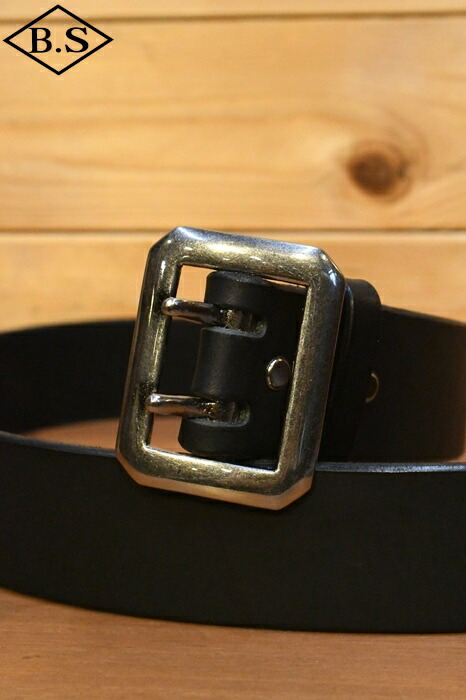 【継続期間押さえる尖んがり5倍】虹霓カントリー 三尺帯 RAINBOW COUNTRY RCL-60001 LEATHER BELT ダブルピンベルト BLACk