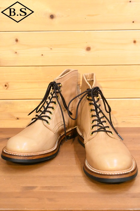 【継続期間押さえる尖んがり5倍】ワイツーレザー Y’2 LEATHER ブーツ KS-02 KAKISHIBU HORSE WORK BOOTS  KAKISHIBU 柿渋