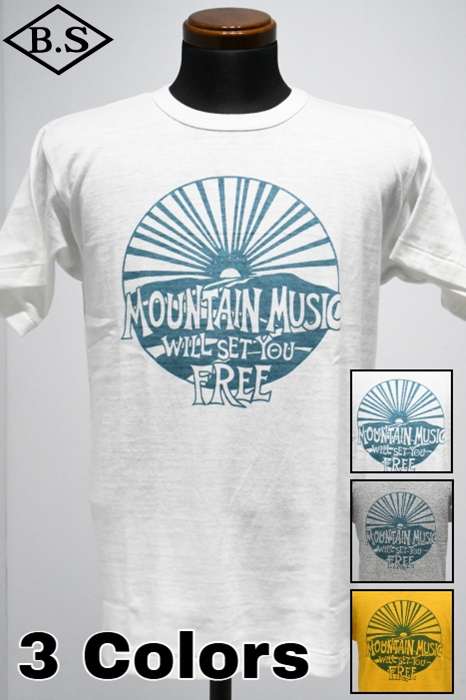 【期間限定ポイント5倍】ジョングラッコー Tシャツ ウエアハウス John Gluckow by WAREHOUSE Tシャツ JGTS-24AW007 Lot JG-CS06 Mountain Music T