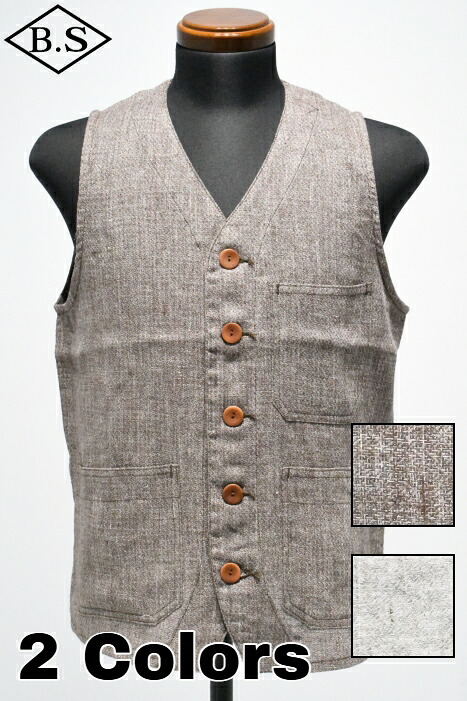 ダッパーズ Dapper’s 限りない LOT1787  Classical Linen Work Vest