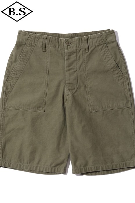 【期間限定ポイント5倍】バズリクソンズ BUZZ RICKSON'S 短パン BR51735 TROUSERS, MEN'S, COTTON SATEEN OLIVE GREEN QM SHADE 107, TYPE 1, CLASS SHORTS OLIVE 13,902円