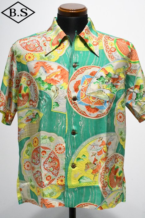 サンサーフ SUN SURF アロハシャツ Lot No.SS39482 / SUN SURF SPECIAL EDITION “HISTORICAL POTTERY” GREEN