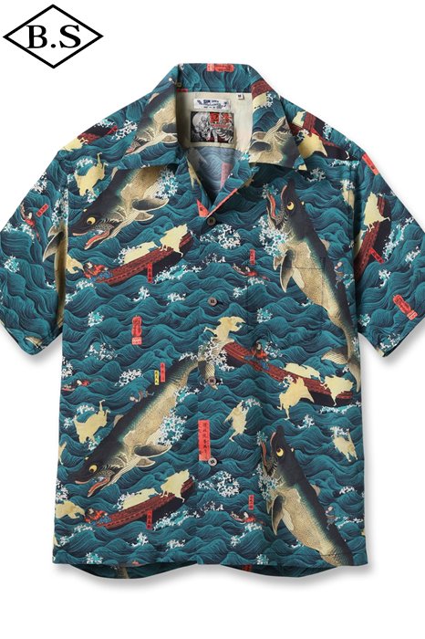 サンサーフ SUN SURF 半袖シャツ アロハシャツ Lot No. SS39742 SUN SURF × 歌川国芳 SPECIAL EDITION “讃岐院眷属をして為朝をすくふ図”|BarnStormer3号店