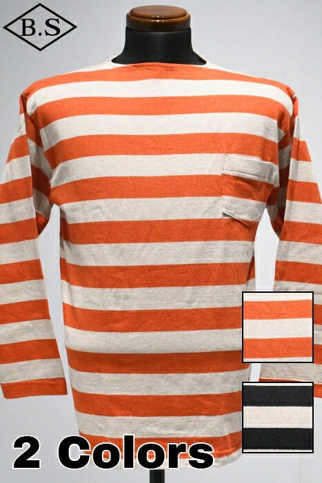 クッシュマン CUSHMAN 長袖Tシャツ 26849 BORDER BOAT NECK TEE