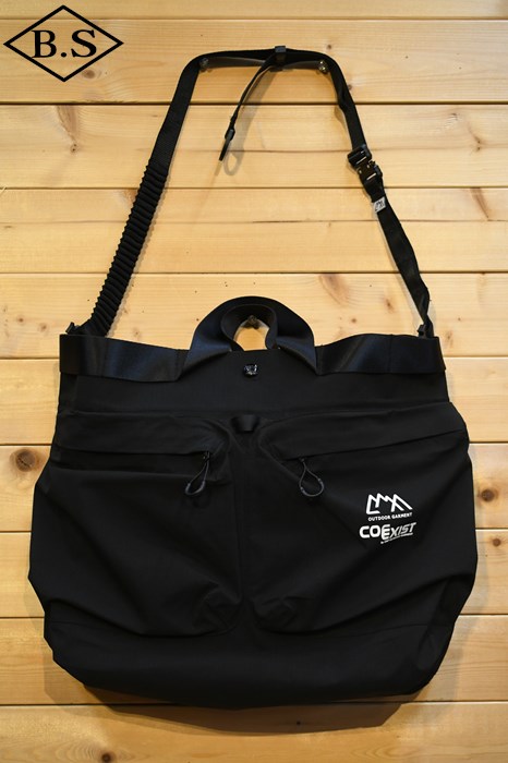 【継続期間押さえる尖んがり5倍】シーエムエフ アウトドアガーメント CMF OUTDOOR GARMENT 御徒面子 CMF2302-AC11 1 DAY TOTE COEXIST-2023FW- BLACK