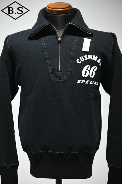 クッシュマン　ジップ スウェット　L 楽天市場】【送料無料】 CUSHMAN（クッシュマン） HALF ZIP